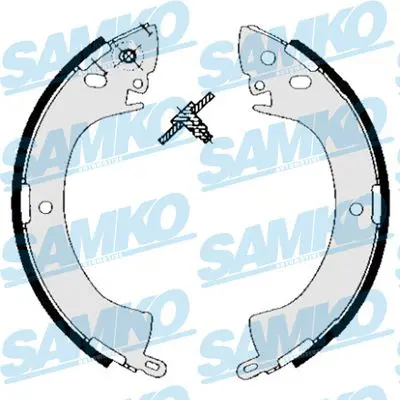 SAMKO 85240 Комплект тормозных колодок