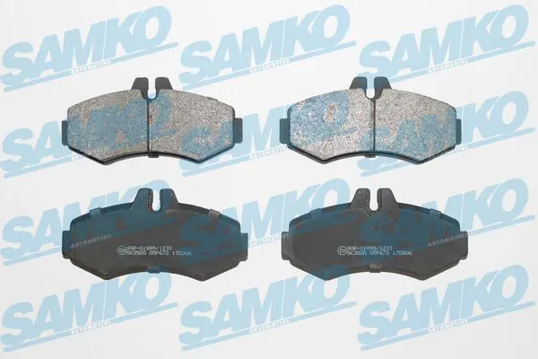 SAMKO 5SP672 Комплект тормозных колодок,
