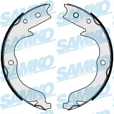 SAMKO 89860 Brake Shoe Set, parking brake