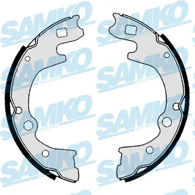 SAMKO 88270 Комплект тормозных колодок