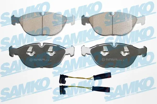 SAMKO 5SP881G Комплект тормозных колодок,