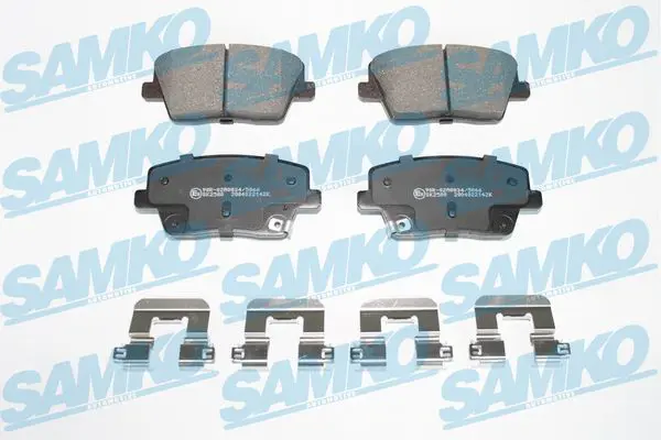 SAMKO 5SP2142K Brake Pad Set, disc brake