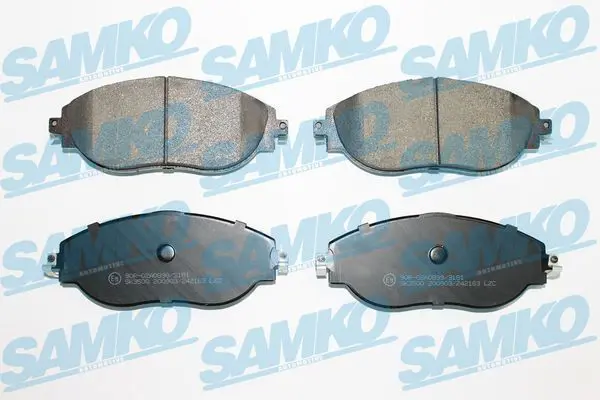 SAMKO 5SP2163 Комплект тормозных колодок,