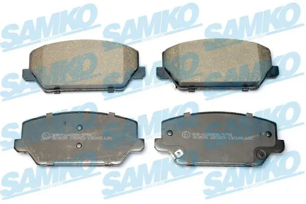SAMKO 5SP2165 Комплект тормозных колодок,