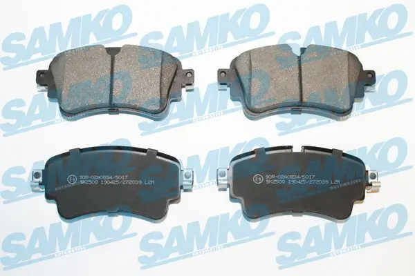 SAMKO 5SP2039 Комплект тормозных колодок,