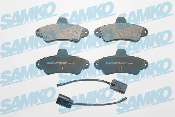 SAMKO 5SP716 Комплект тормозных колодок,
