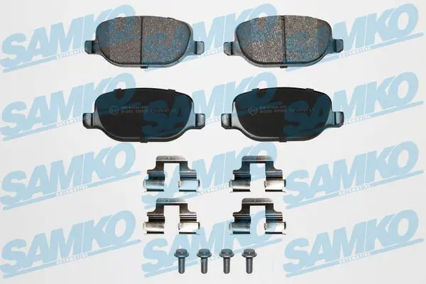 SAMKO 5SP855K Комплект тормозных колодок,