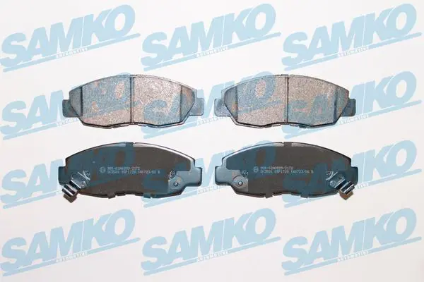 SAMKO 5SP1728 Комплект тормозных колодок,