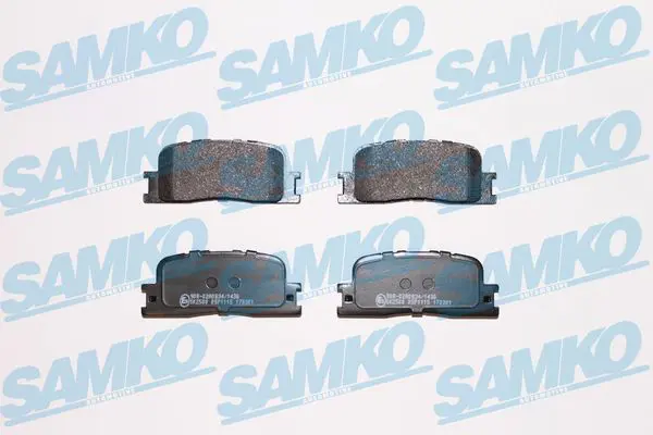 SAMKO 5SP1115 Комплект тормозных колодок,