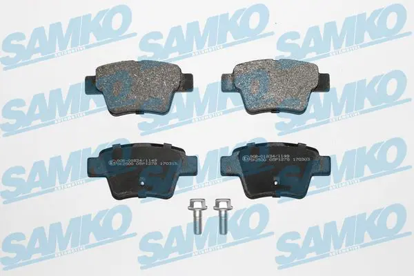 SAMKO 5SP1278 Комплект тормозных колодок,