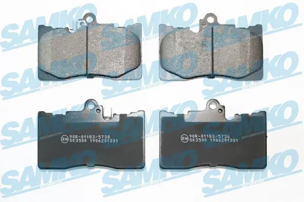 SAMKO 5SP1331 Комплект тормозных колодок,
