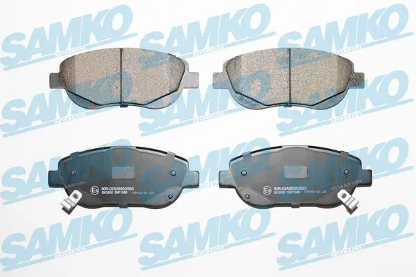 SAMKO 5SP1566 Комплект тормозных колодок,