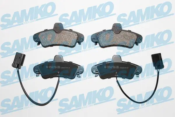 SAMKO 5SP1668 Комплект тормозных колодок,