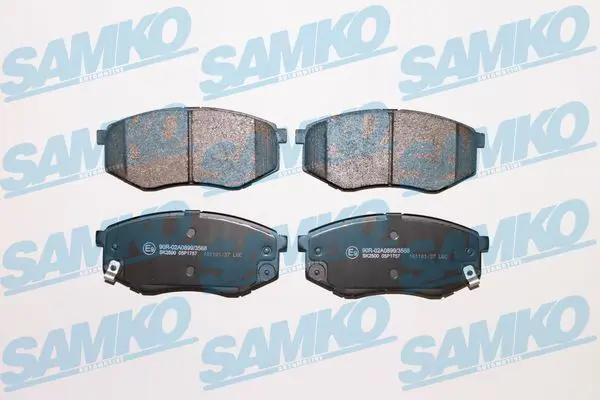 SAMKO 5SP1757 Комплект тормозных колодок,