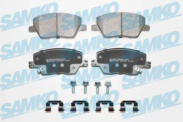 SAMKO 5SP1952K Комплект тормозных колодок,