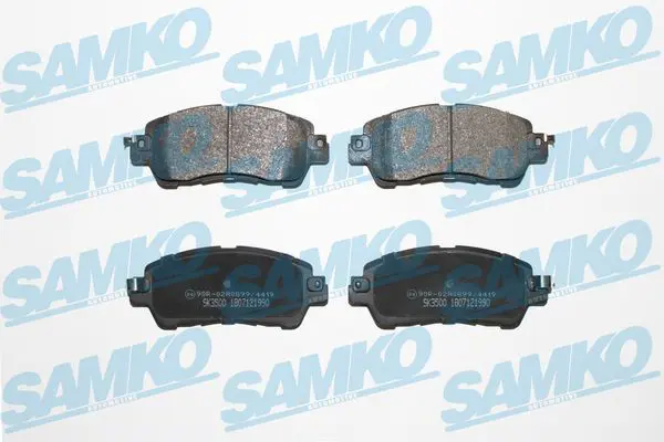 SAMKO 5SP1990 Колодки тормозные дисковые