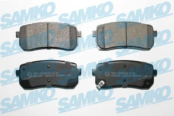 SAMKO 5SP2046 Комплект тормозных колодок,