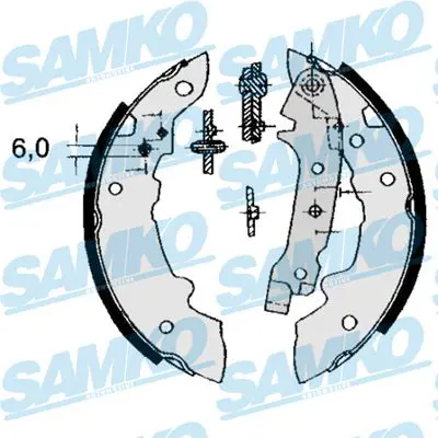  SAMKO Комплект тормозных колодок