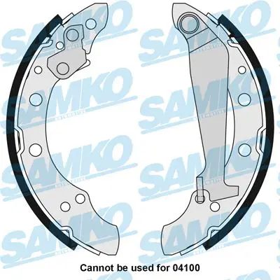 SAMKO 85730 Brake Shoe Set