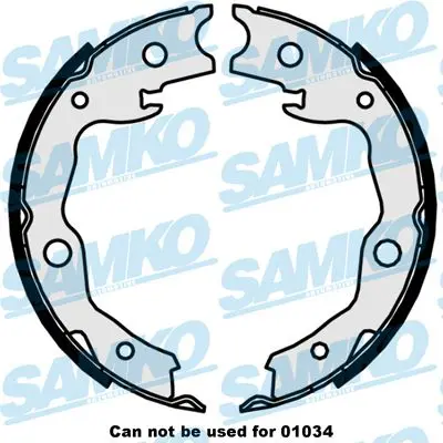 SAMKO 89870 Комплект тормозных колодок,
