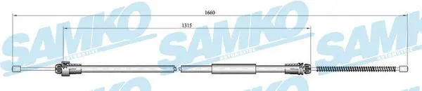  SAMKO Cable Pull, parking brake