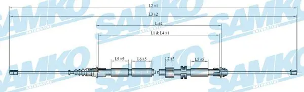  SAMKO Cable Pull, parking brake