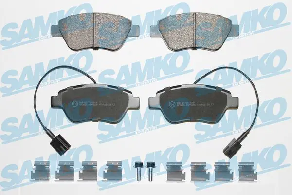 SAMKO 5SP1656K Комплект тормозных колодок,