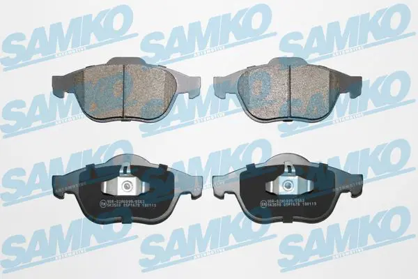 SAMKO 5SP1678 Комплект тормозных колодок,