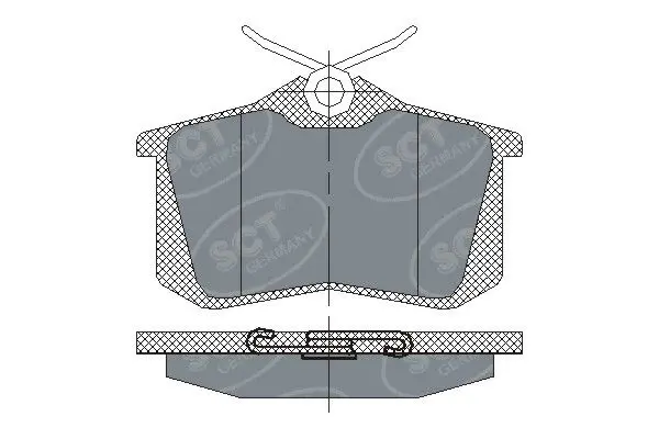 SCT SP113PR Комплект тормозных колодок