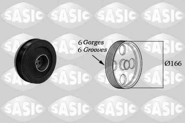 Sasic 2156054 Шкив коленвала