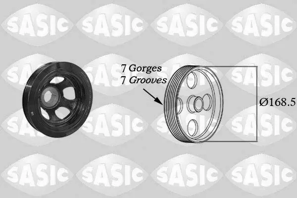 Sasic 2156073 Шкив коленвала