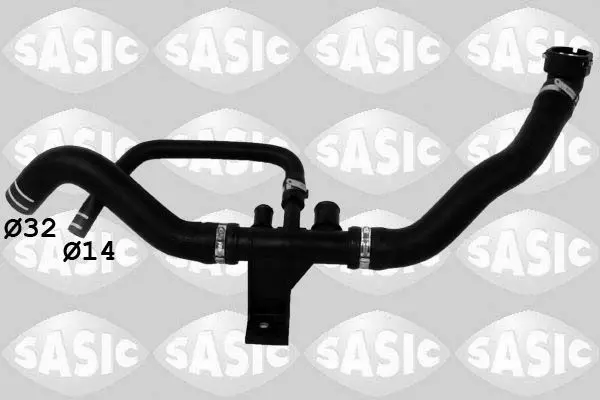 Sasic 3400206 Патрубок радиатора CITROEN