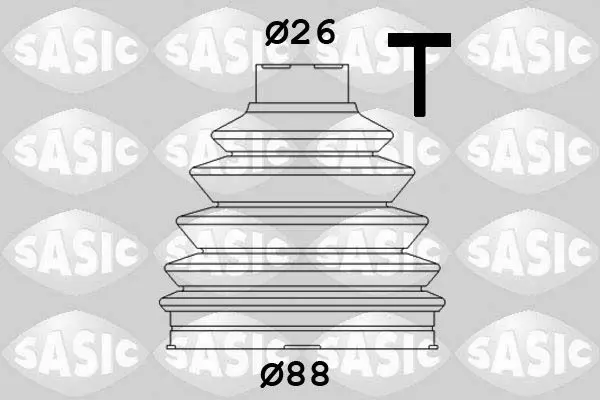 SASIC 1906074 Пыльник ШРУСа AUDI A3 I-II/VW