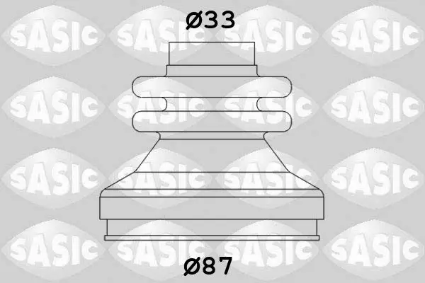 SASIC 2873783 к-кт пыльника ШРУСа