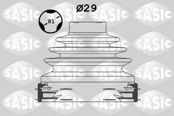SASIC 1900024 Пыльник ШРУСа CITROEN