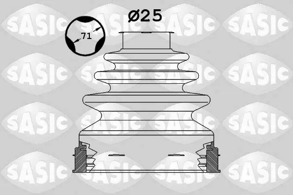 SASIC 1906107 Пыльник ШРУСа VOLVO S80 внутр.