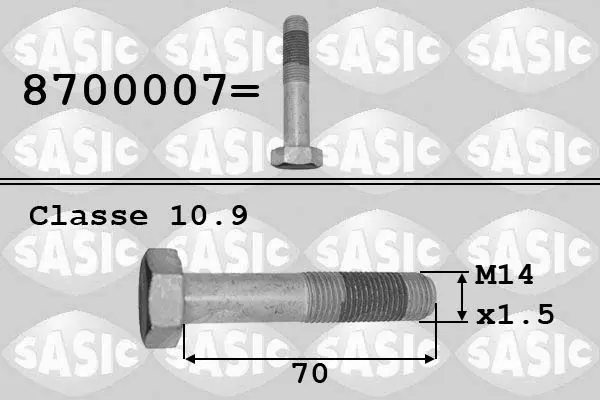 SASIC 8700007 Болт шкива
