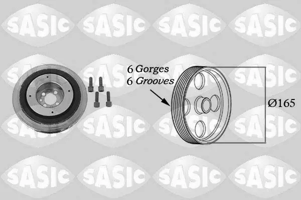 SASIC 9001813 Шкив коленвала SASIC