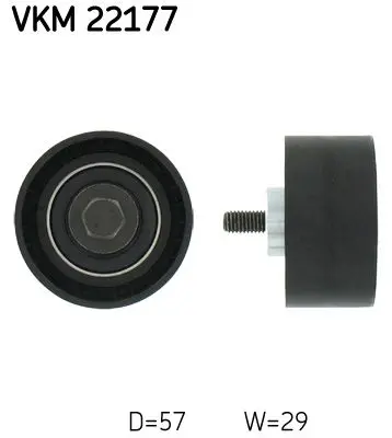 Skf VKM22177 Ролик промежуточный ремня ГРМ