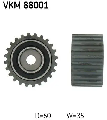 Skf VKM88001 Ролик натяжителя VKM88001