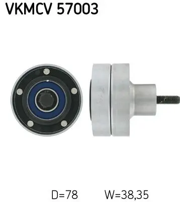 VKMCV 57003 Ролик натяжителя ремня