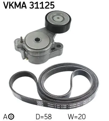 VKMA 31125 Ремонтный комплект приводного