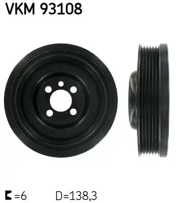 VKM 93108 Шкив коленвала