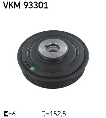 Skf VKM93301 Шкив коленвала CITROEN: