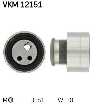 VKM12151 Ролик натяжной ремня грм FIAT