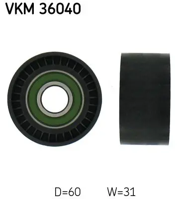 VKM36040 ролик обводной ремня
