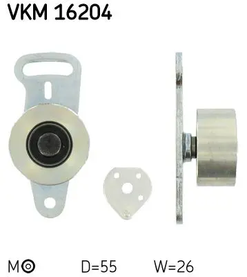 VKM16204 Натяж ролик грм RENAULT