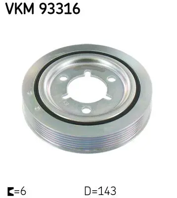 VKM 93316 Шкив коленвала SKF VKM 93316