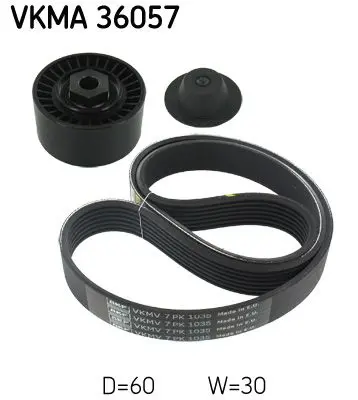 VKMA 36057 Ременный комплект