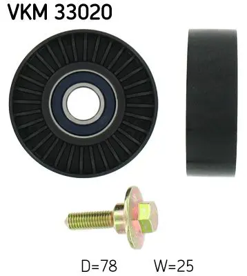 Skf VKM33020 ролик обводной ремня